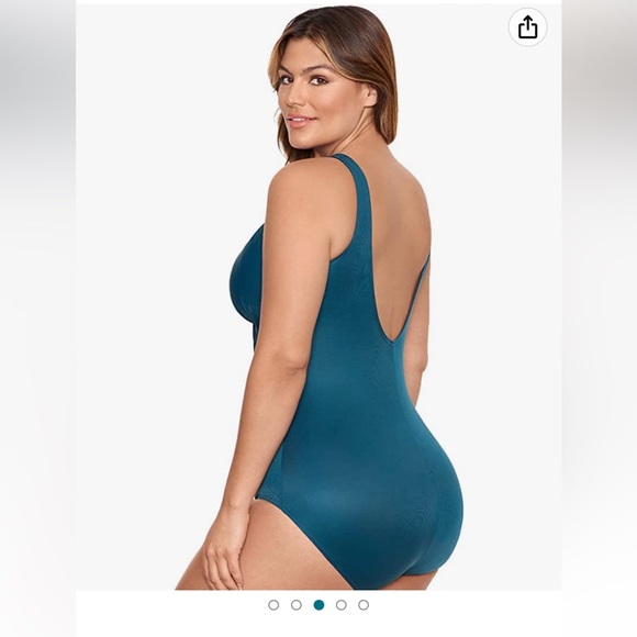 NWT Miraclesuit Plus Size Wire-Free Oceanus One-Piece - Picture 3 of 12